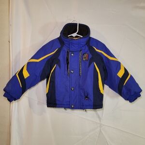 Spyder Kids Size 4 Blue and Yellow Winter Jacket